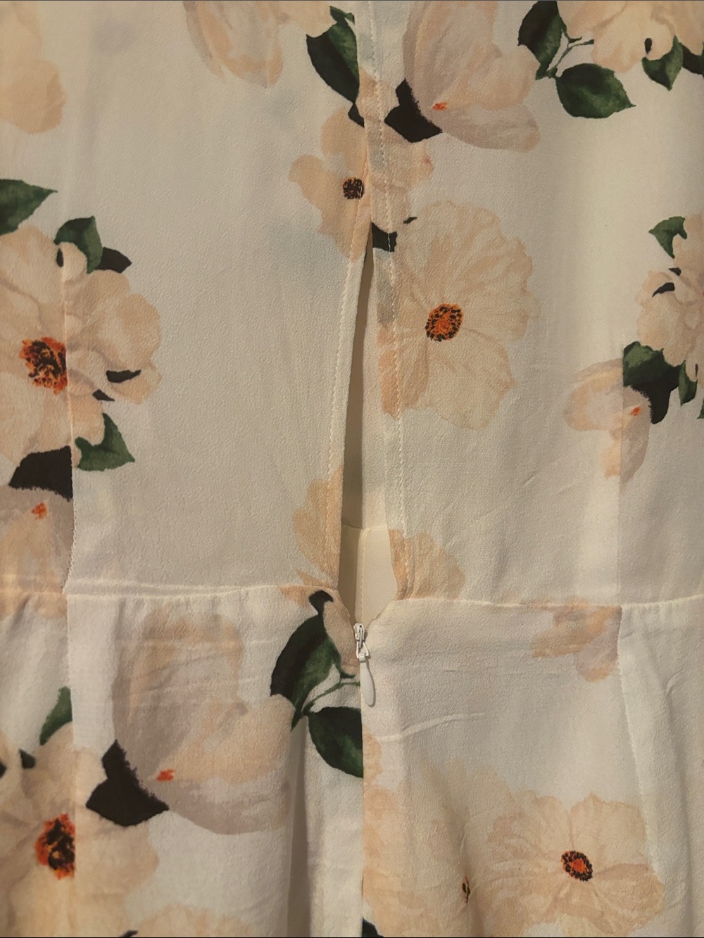 Dynamite Cream Floral Wrap Romper - Picture 5 of 10